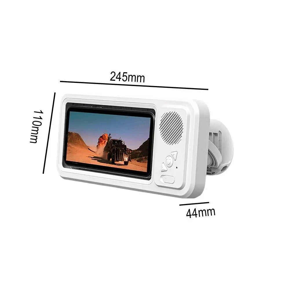 מחזיק טלפון חכם ועמיד למים למקלחת עם רמקול Bluetooth מובנה